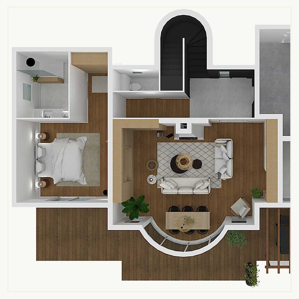 Architecture d'intérieur - maison - plan - perspective - modélisation - dessin - architecte d'intérieur