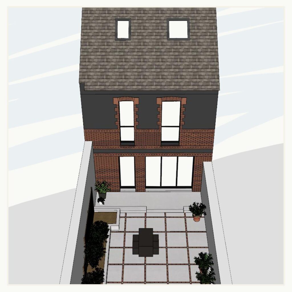 Architecture - façade - axonométrie - maison - perspectives - modélisation - dessin - architecte - architecte d'intérieur