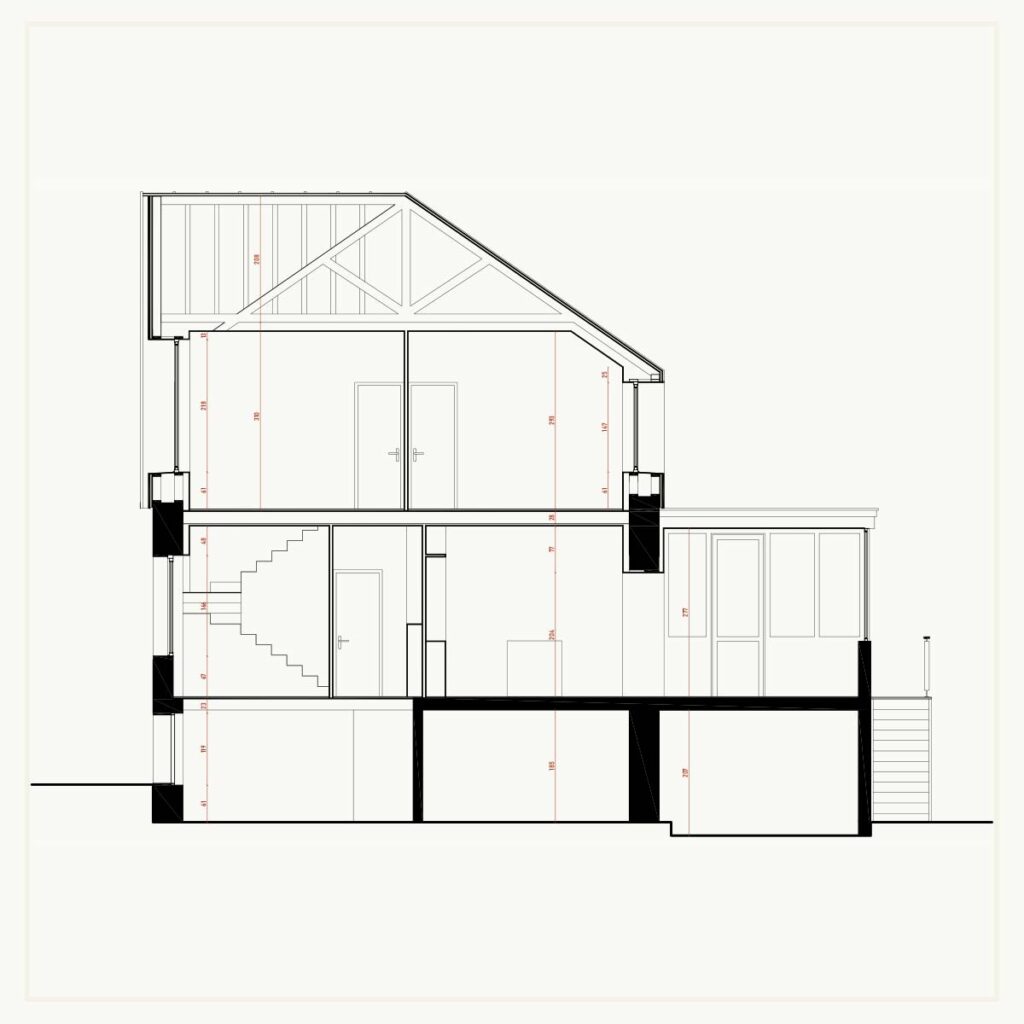 architecture - plan - coupe - maison - architecte