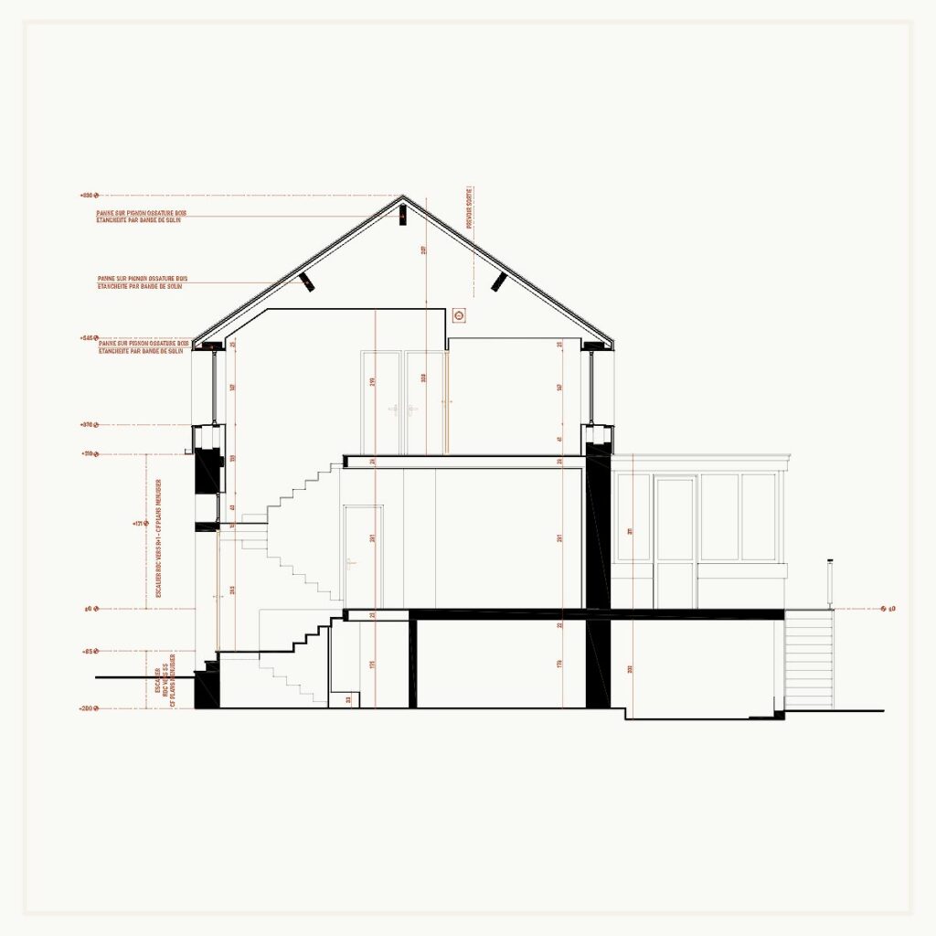 architecture - plan - élévation - maison - architecte